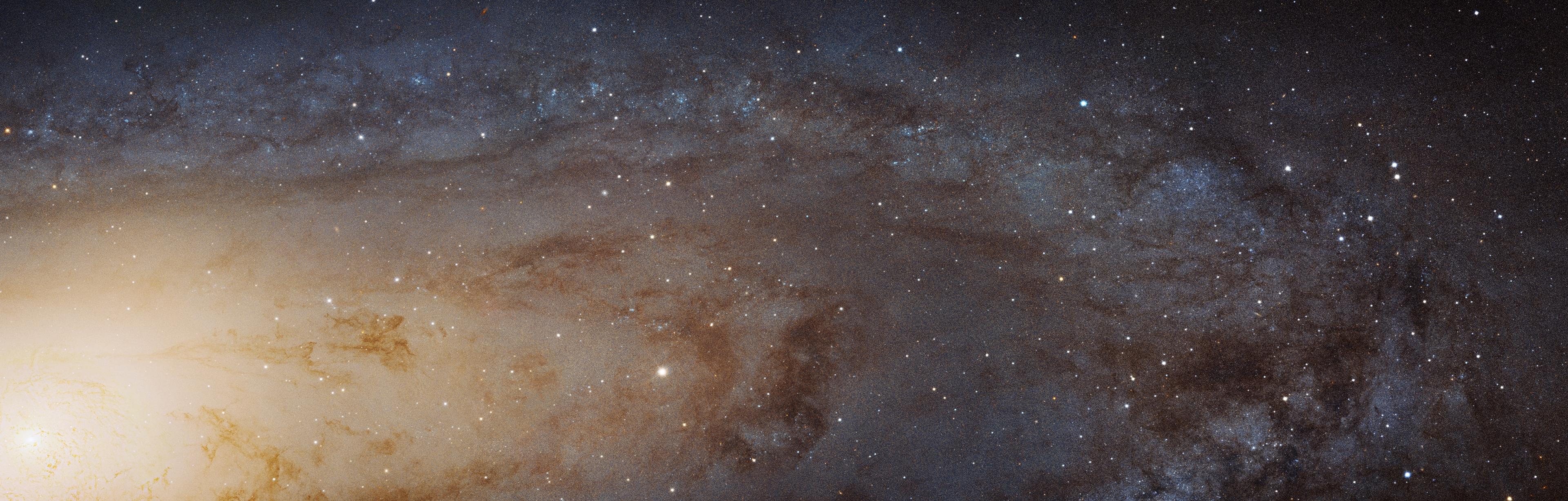 A photo of the Andromeda galaxy.